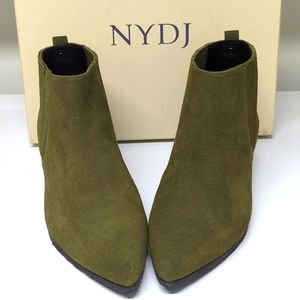 NYDJ Gilliancs Calf Suede Moss Boots 9.5